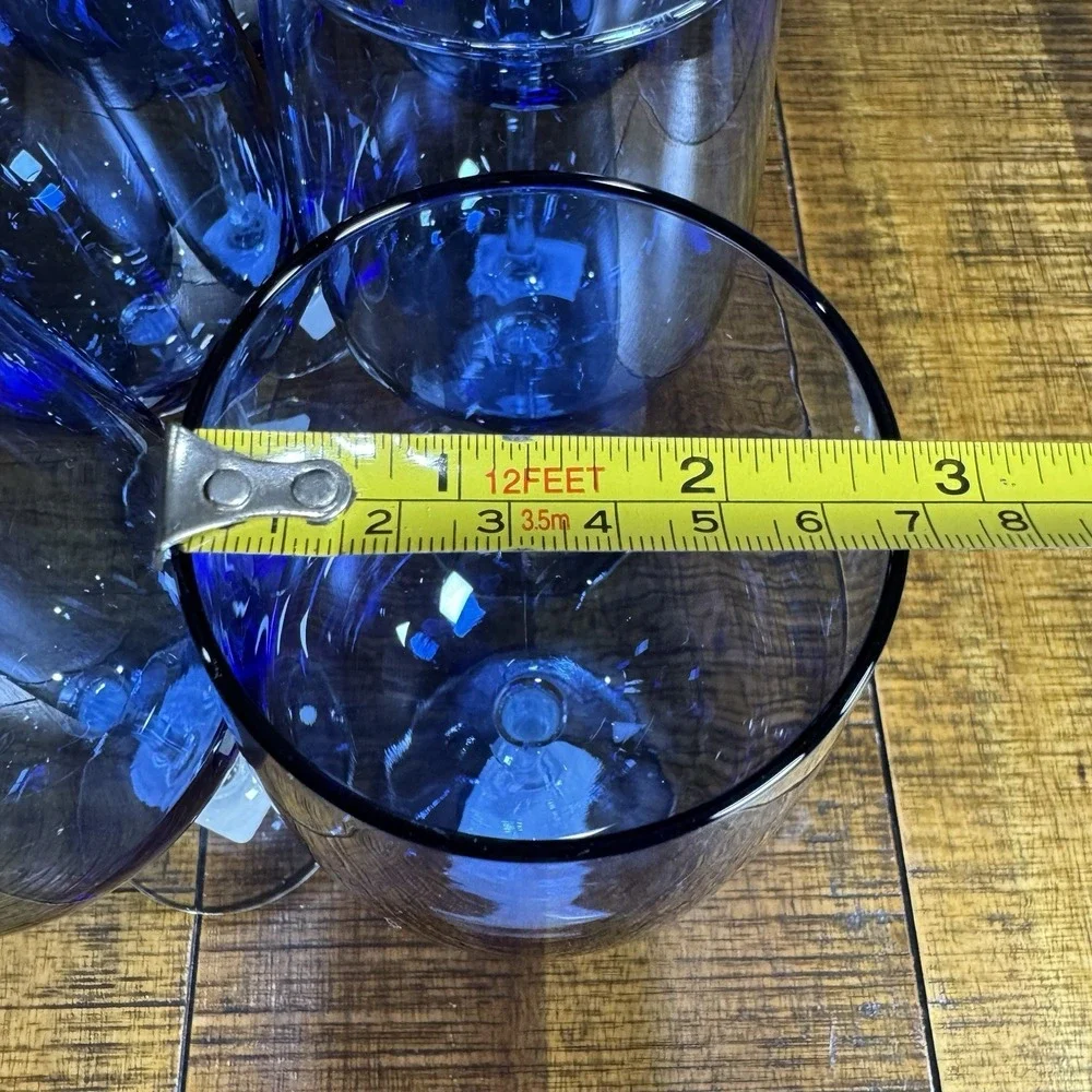Set of 4 Libbey Vina Blue 9.25